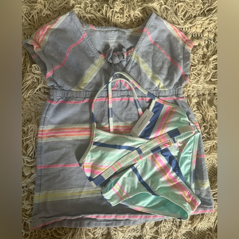 Vineyard Vines toddler bikini and cover up - 3T